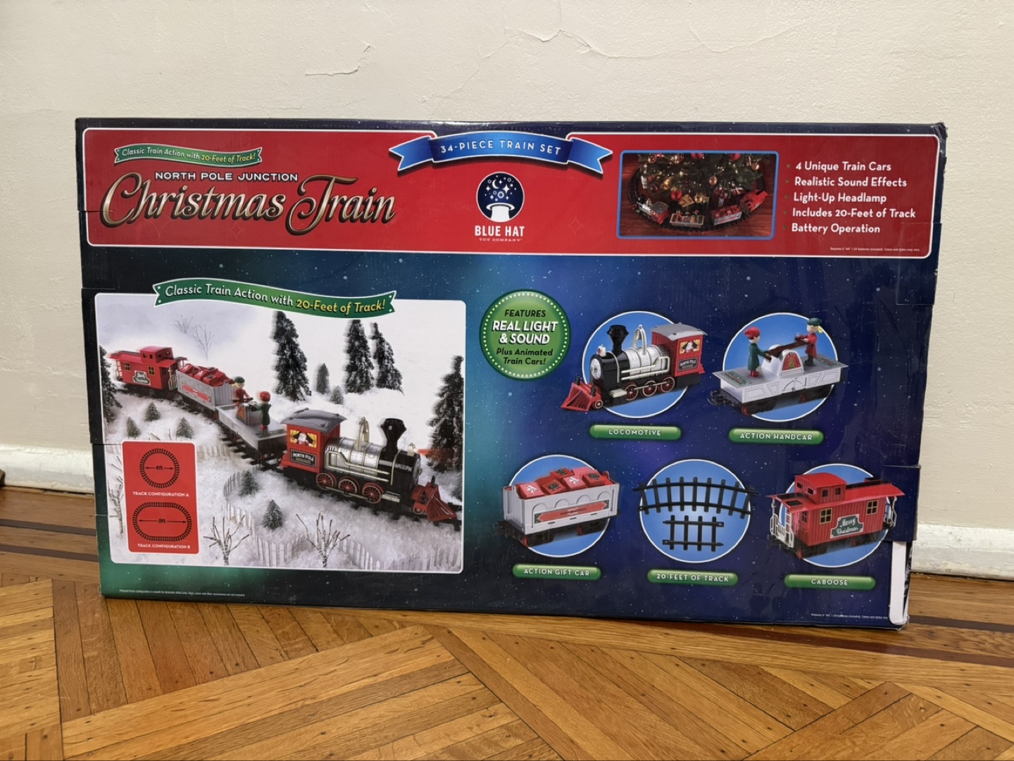 North Pole Christmas Train Set with Lights and Sounds - photo 3
