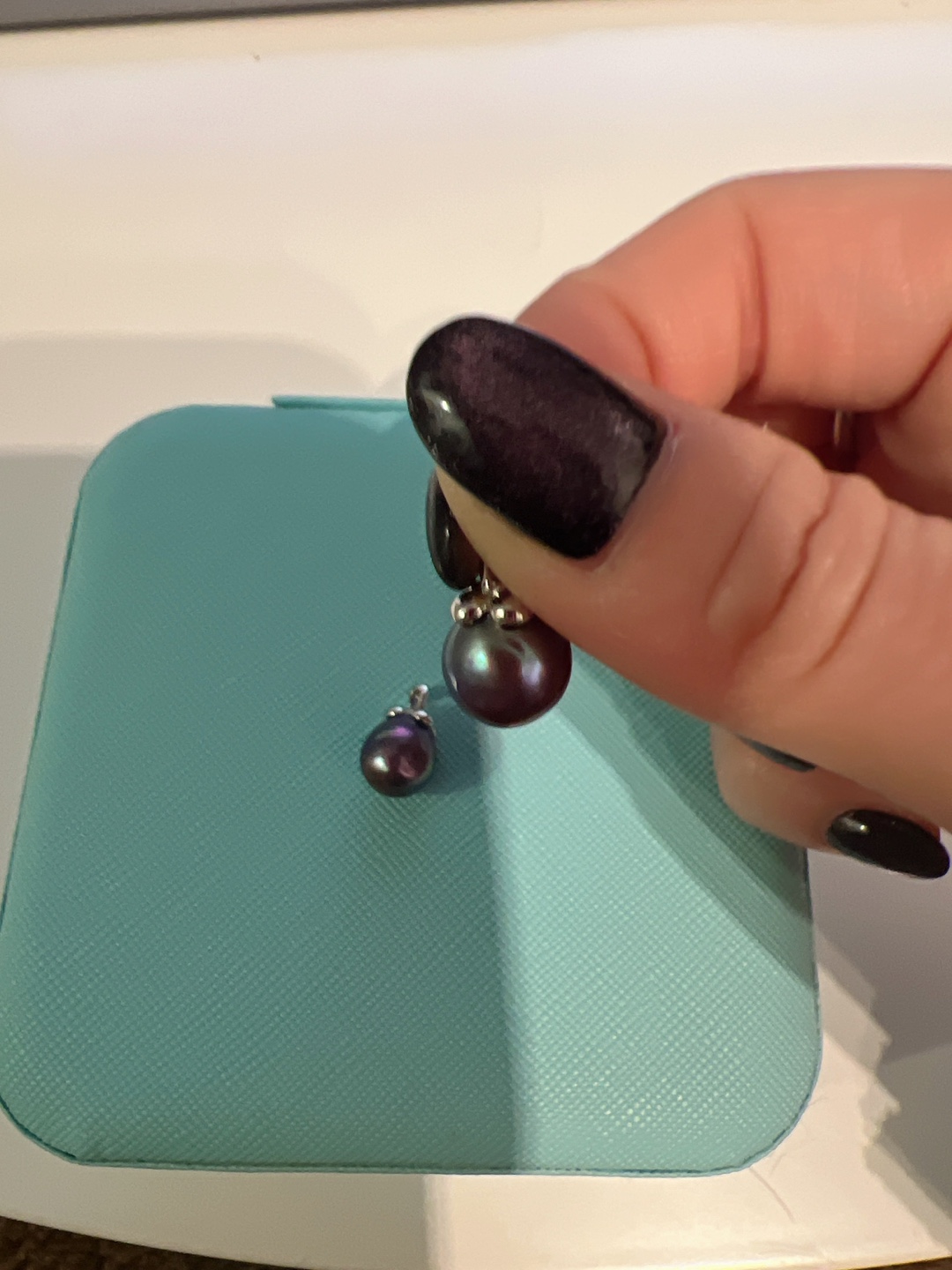Dark Purple Pearl Pendant - photo 2
