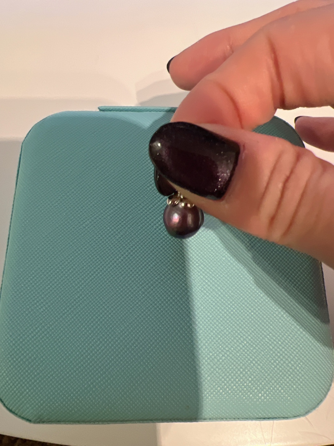 Dark Purple Pearl Pendant - photo 3