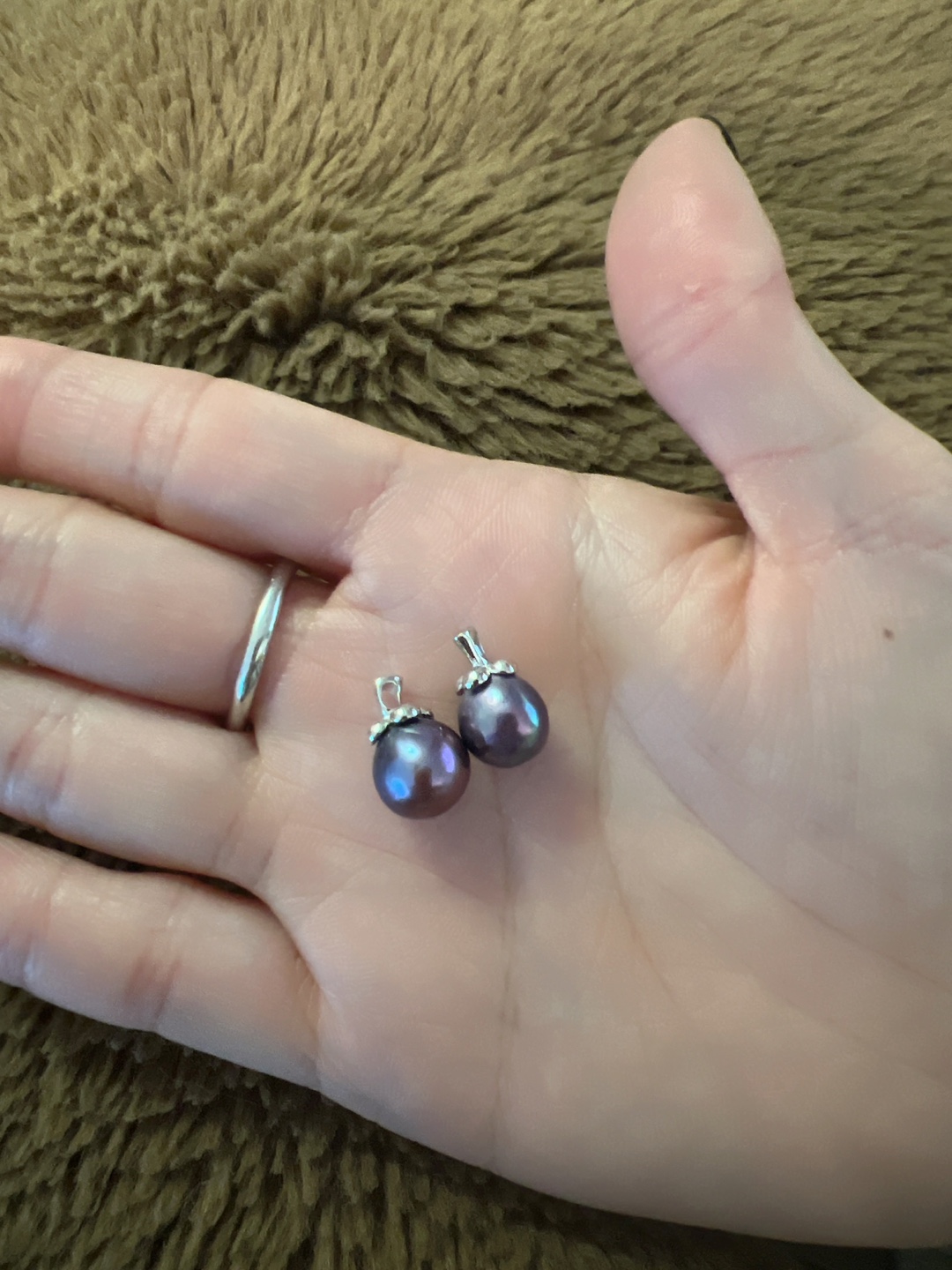 Dark Purple Pearl Pendant - photo 4