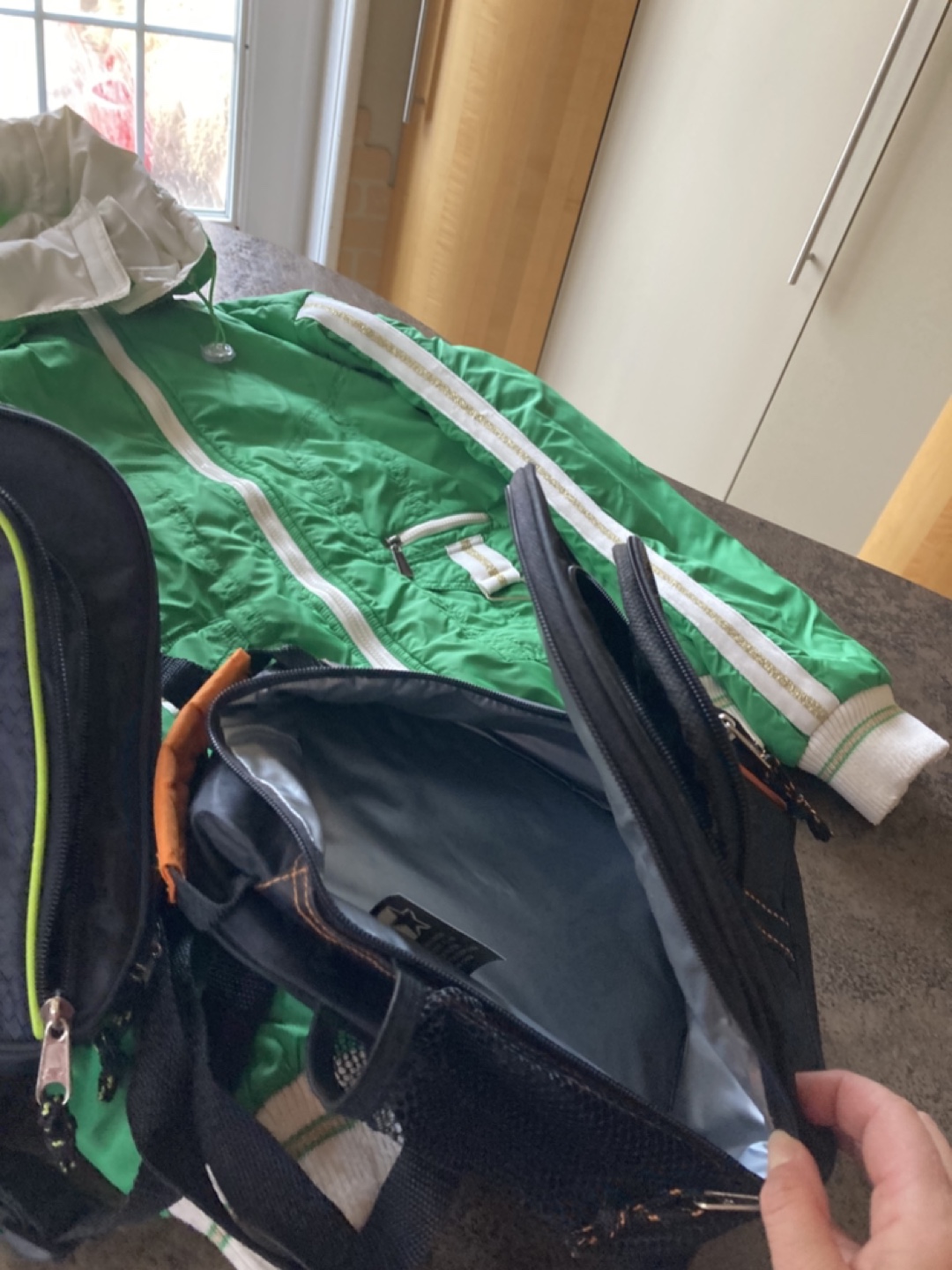 Kids' Starter Jackets and Lunch Bags - Orange and Green - photo 4