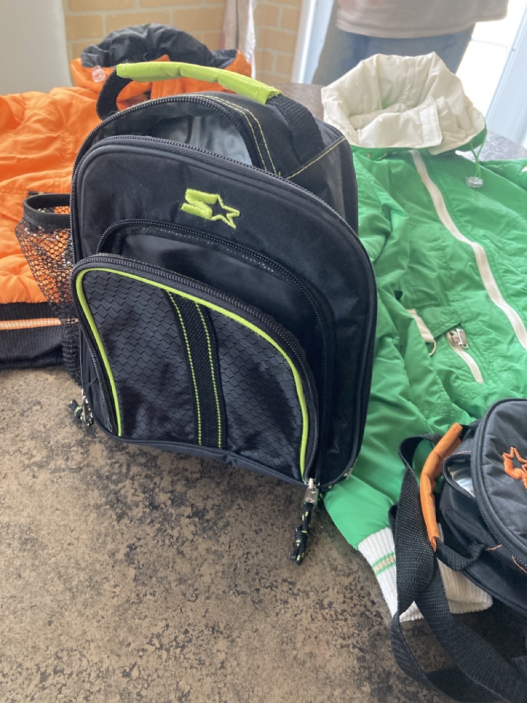 Kids' Starter Jackets and Lunch Bags - Orange and Green - photo 5