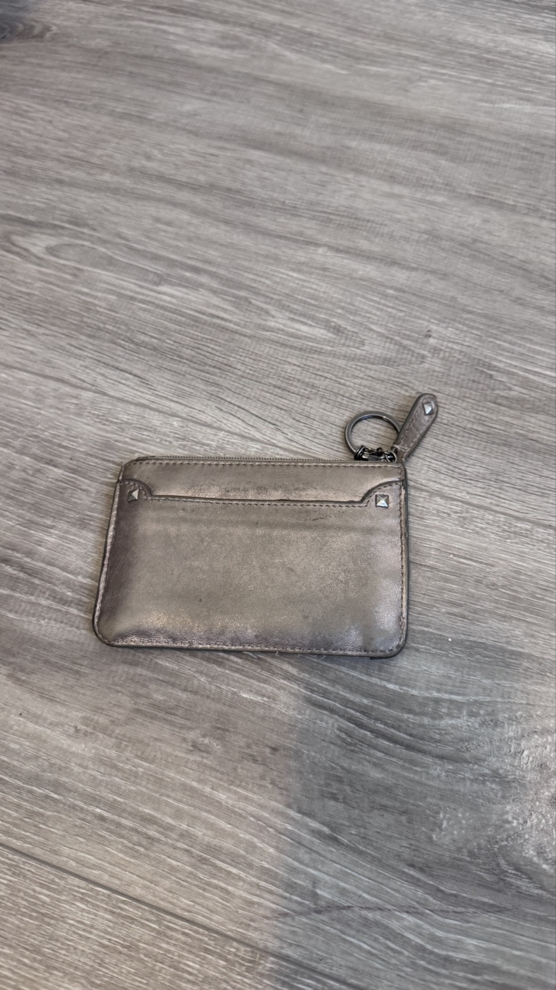 Coach Grey Leather Keyring Wallet - photo 2
