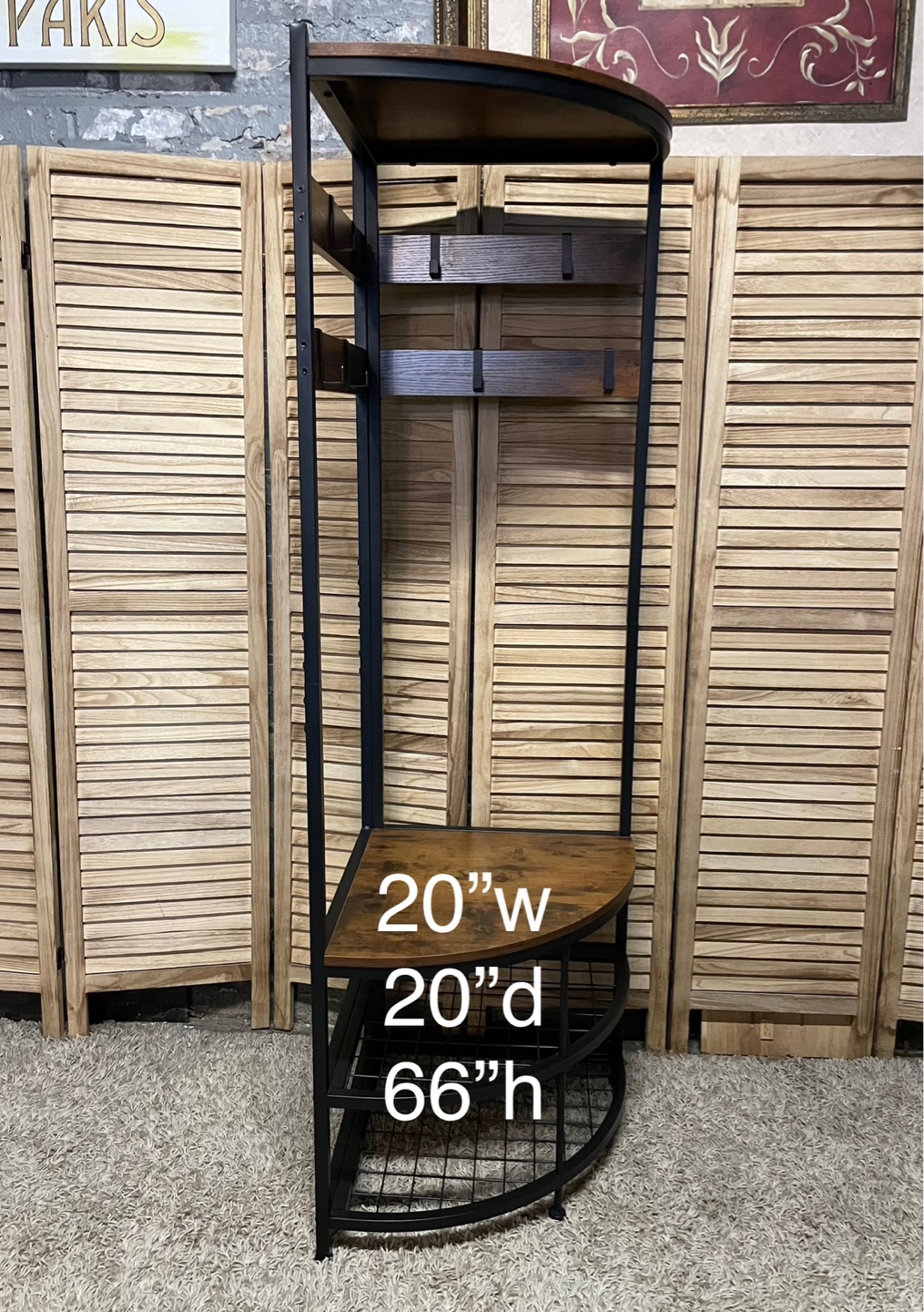 Corner Entryway Storage Rack - photo 3