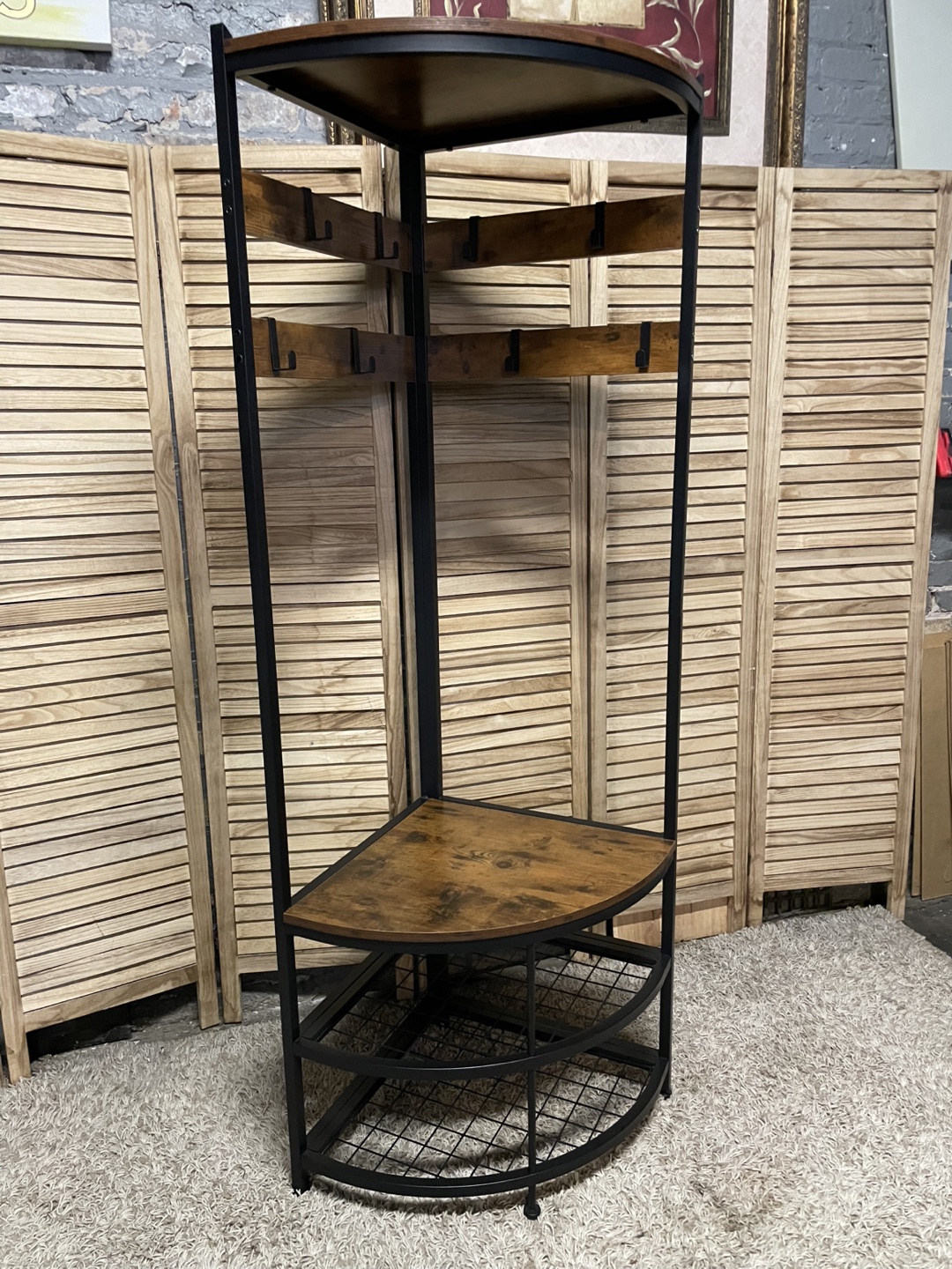 Corner Entryway Storage Rack - photo 2