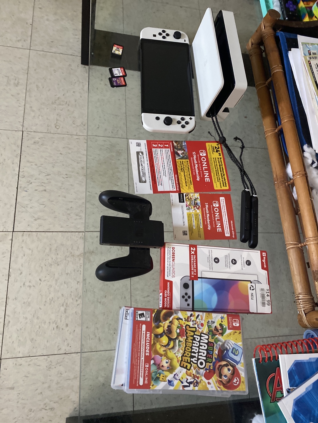 Nintendo Switch OLED Console Bundle - White