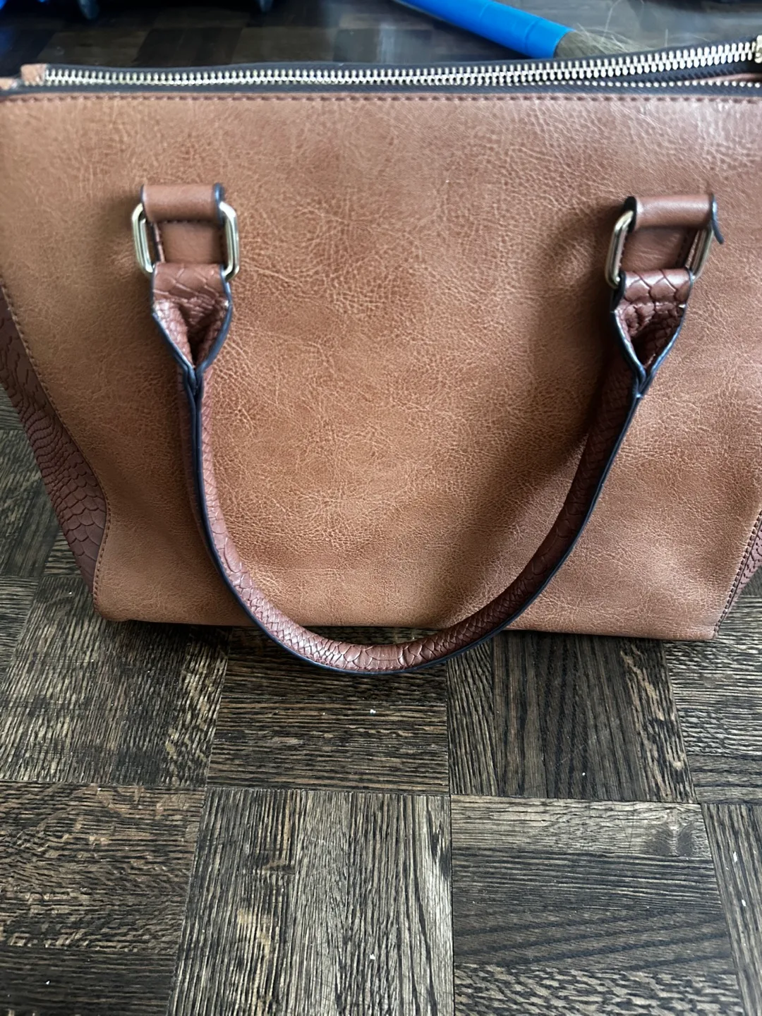 Coach purple hand bag image indicator(6)