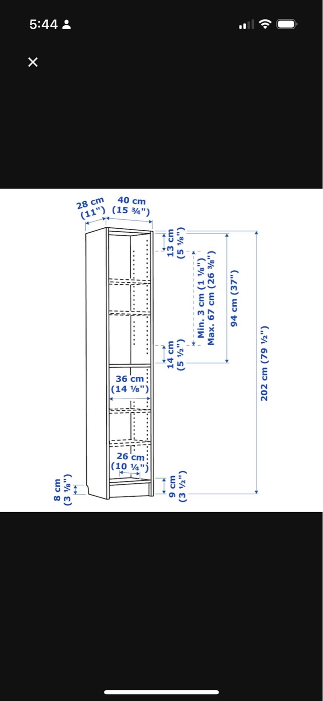 White IKEA Billy Bookshelf - 5 Shelves - photo 5