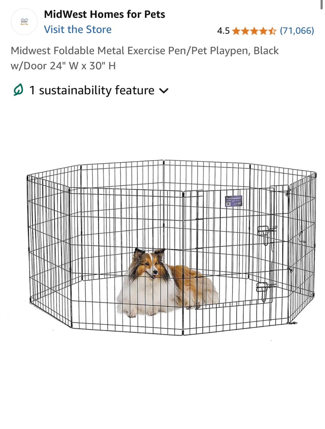 Metal Exercise pen for dogs!