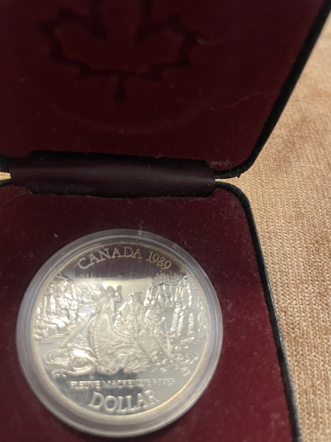 1989 Canada Silver Dollar Coin - Mackenzie River - photo 5