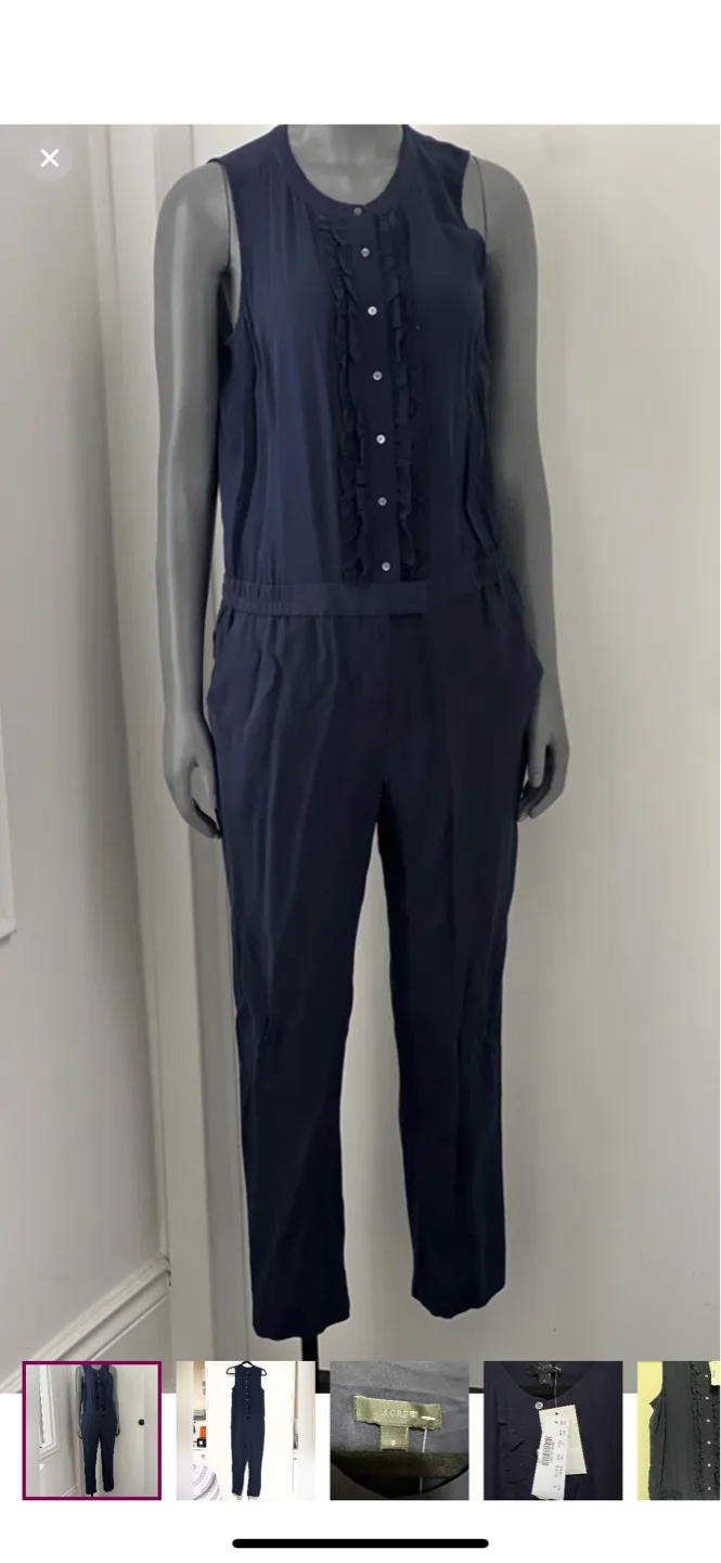 New With Tags, 100% silk jumpsuit thumbnail