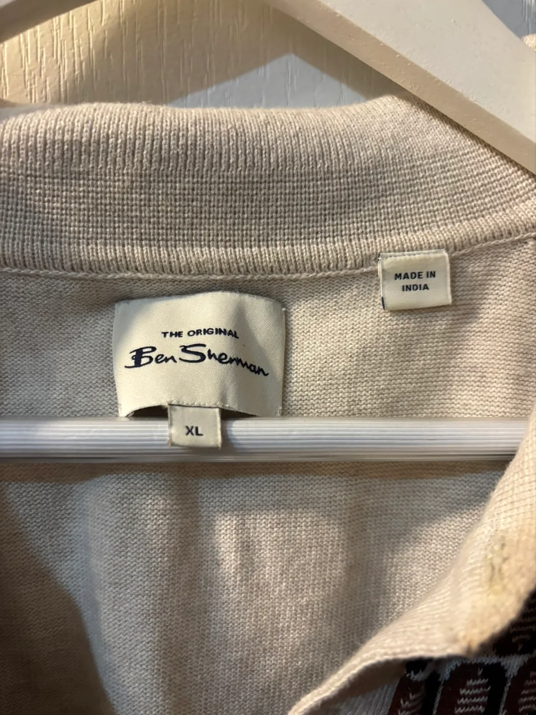 Ben Sherman Men's XL Retro Patterned Polo Shirt image indicator(3)