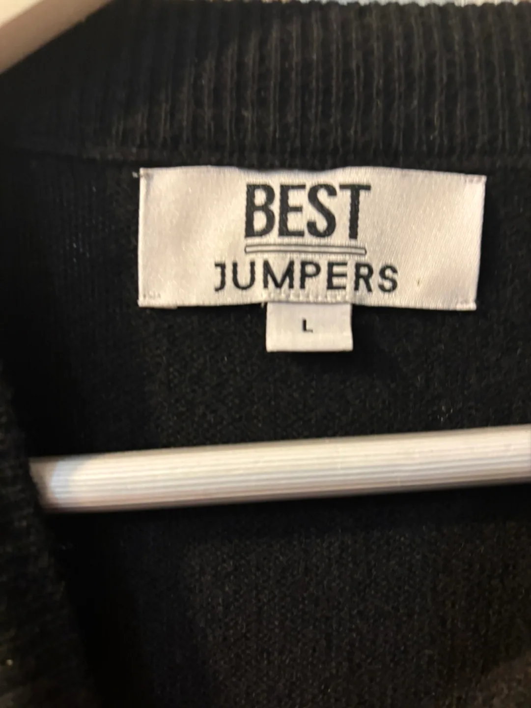 Best Jumpers Black Knit Sweater Size Large image indicator(2)