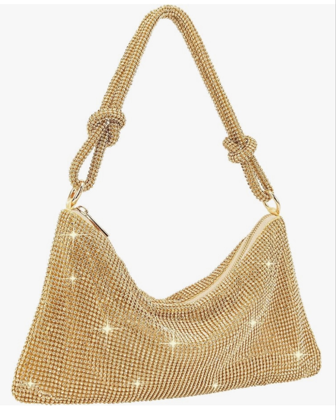 Gold Rhinestone Evening Bag