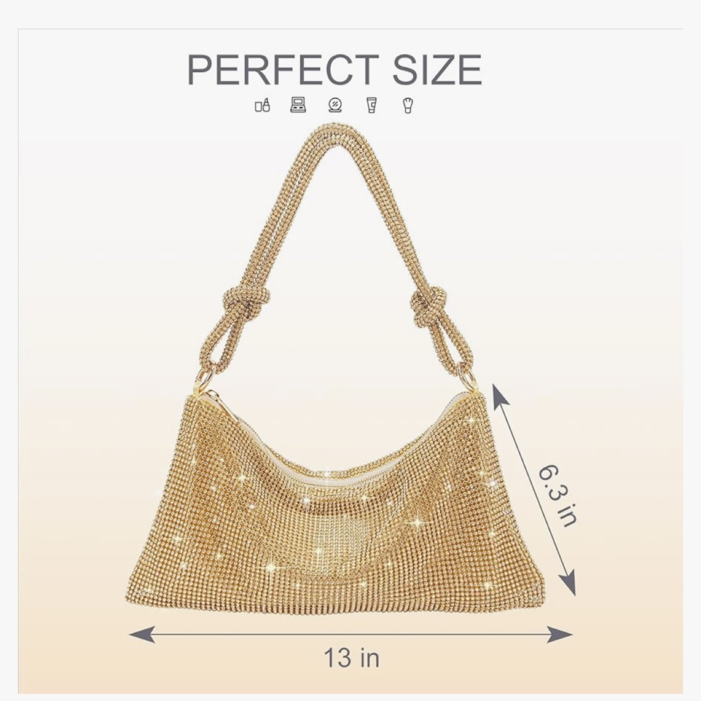 Gold Rhinestone Evening Bag - photo 5