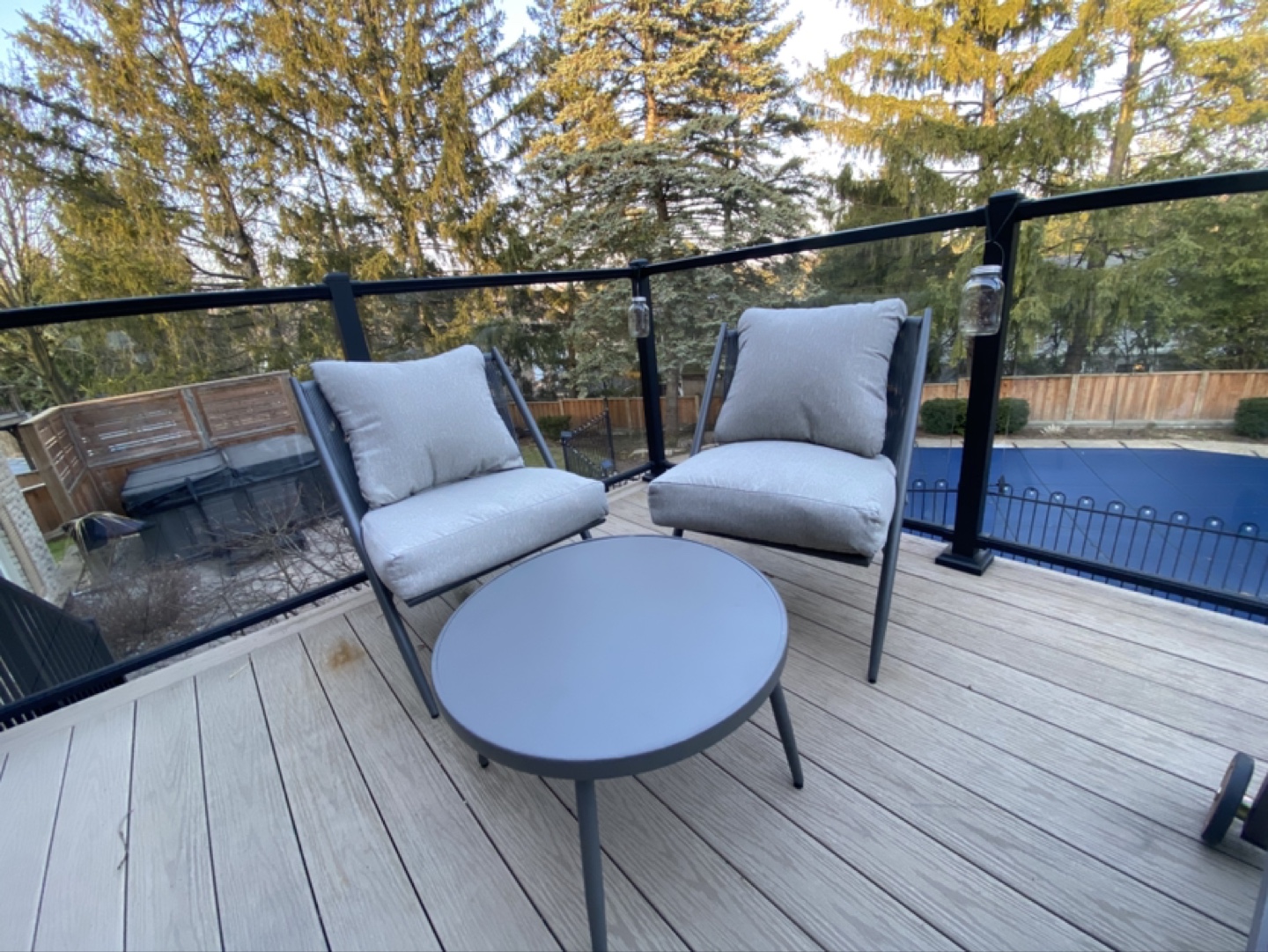Brand new 3-pc Canvas Outdoor Patio set - photo 2