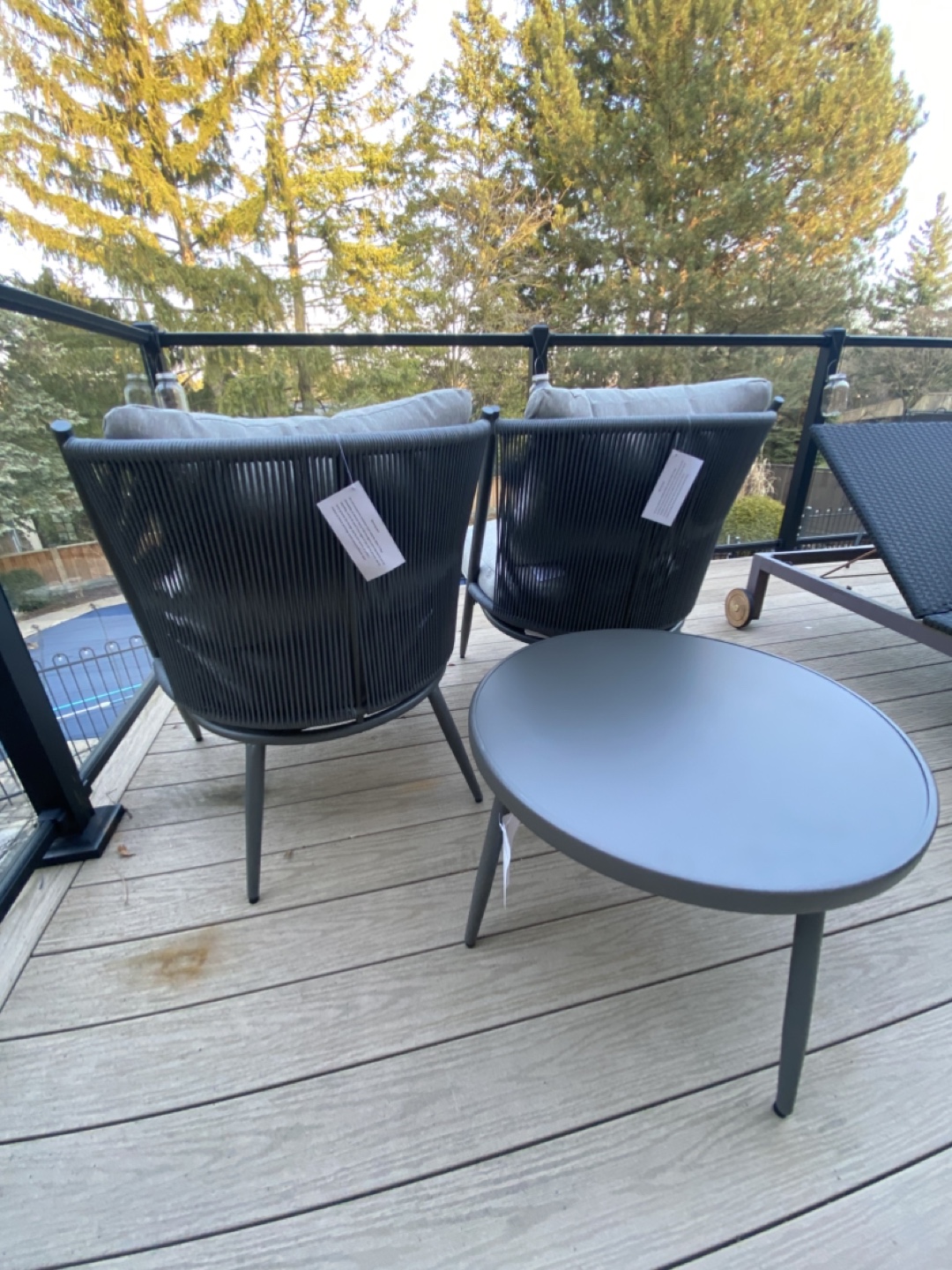 Brand new 3-pc Canvas Outdoor Patio set - photo 3