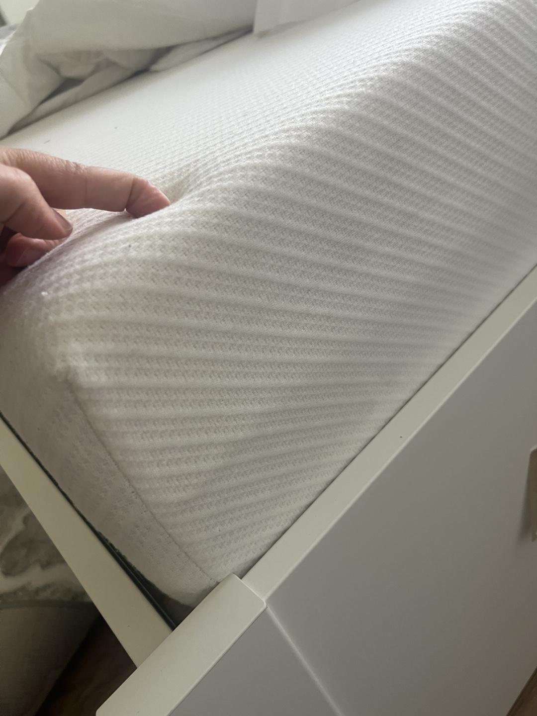 IKEA MALM White queen Bed Frame and memory foam firm mattress - photo 2