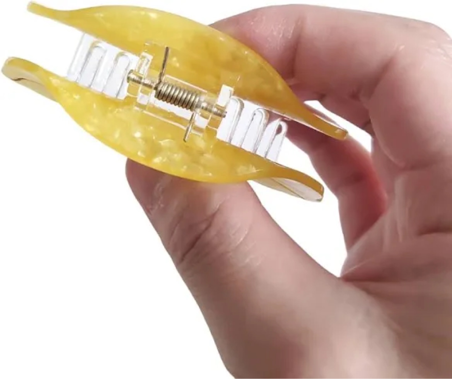 Banana Hair Clip/ Claw, Yellow - photo 2