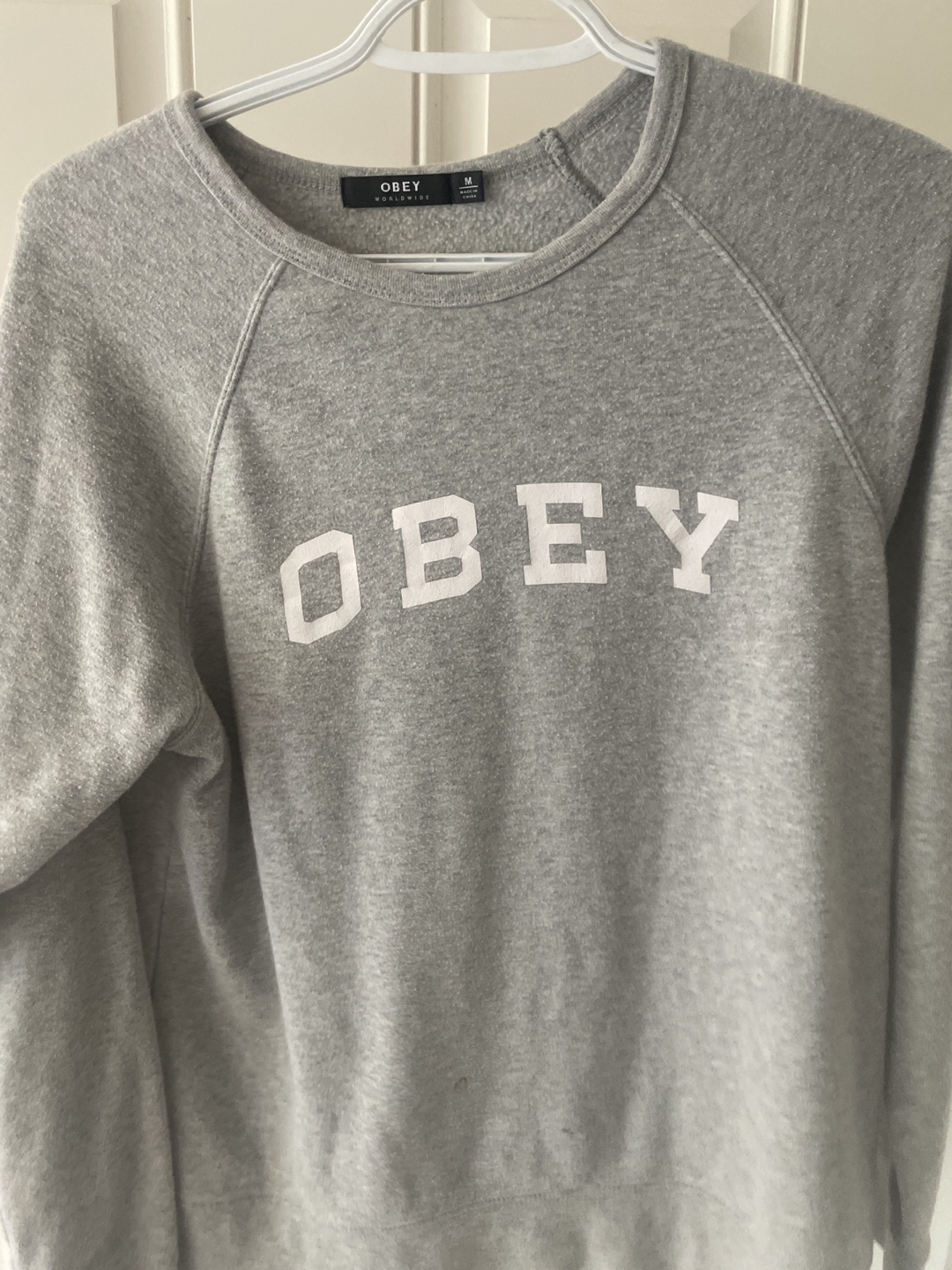 Obey Worldwide Grey Crewneck Sweatshirt