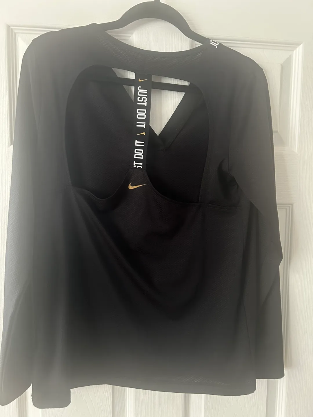 Nike Black Long Sleeve Workout Top image indicator(2)