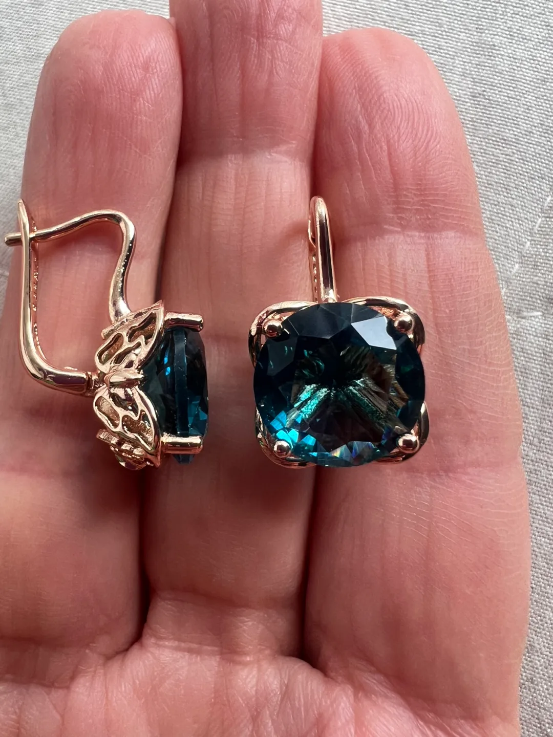 14k topaz earrings