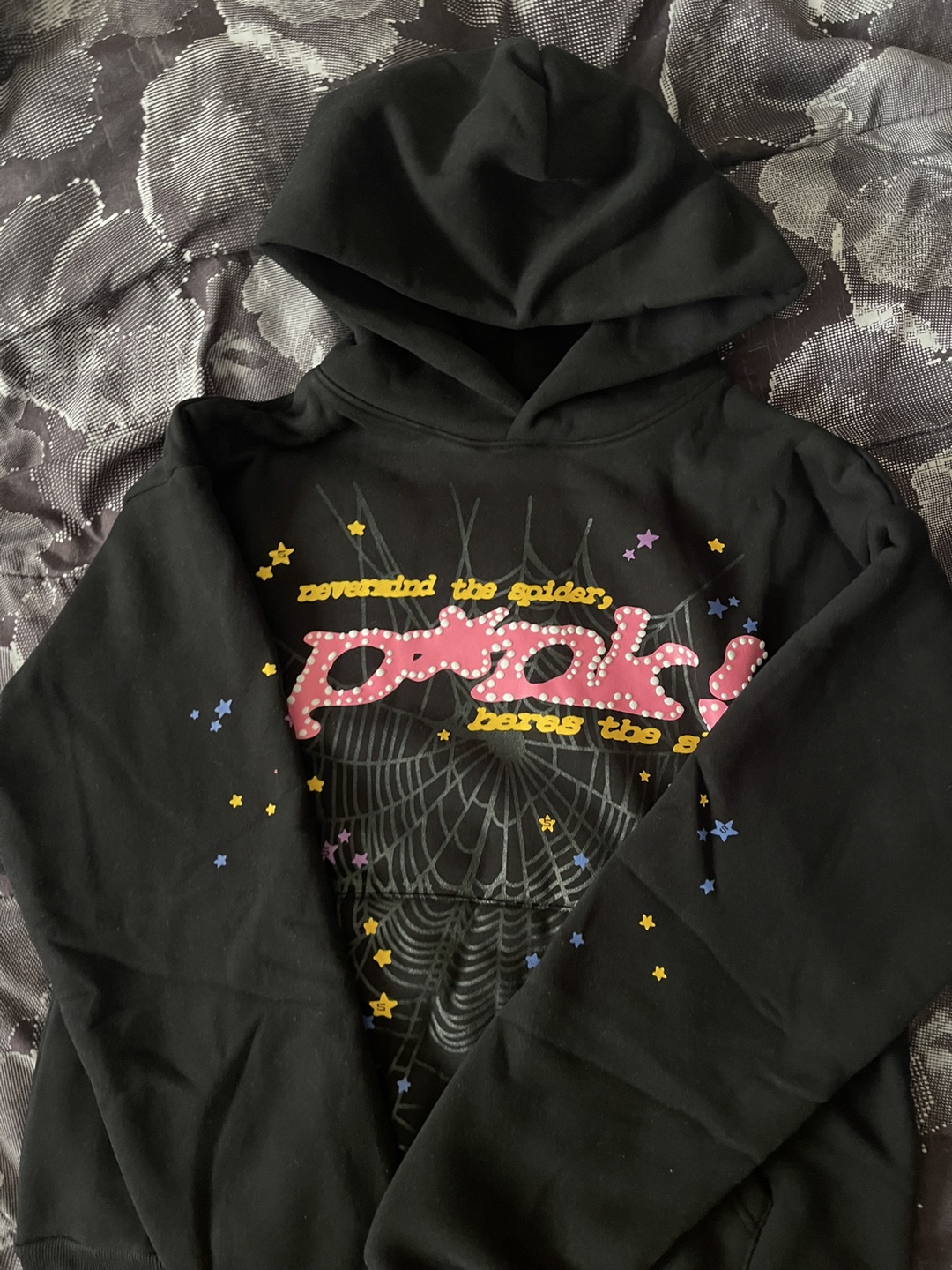 Black punk spider hoodie (NEGOTIABLE PRICE)