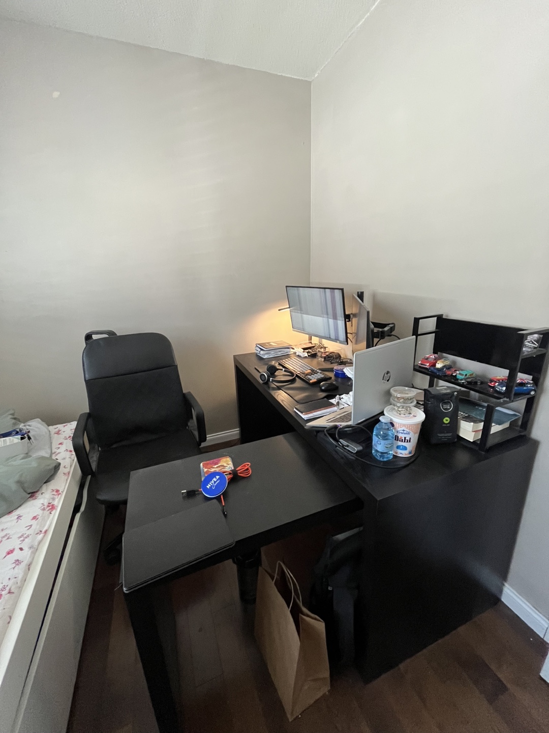 Corner Computer Desk - Black - photo 2