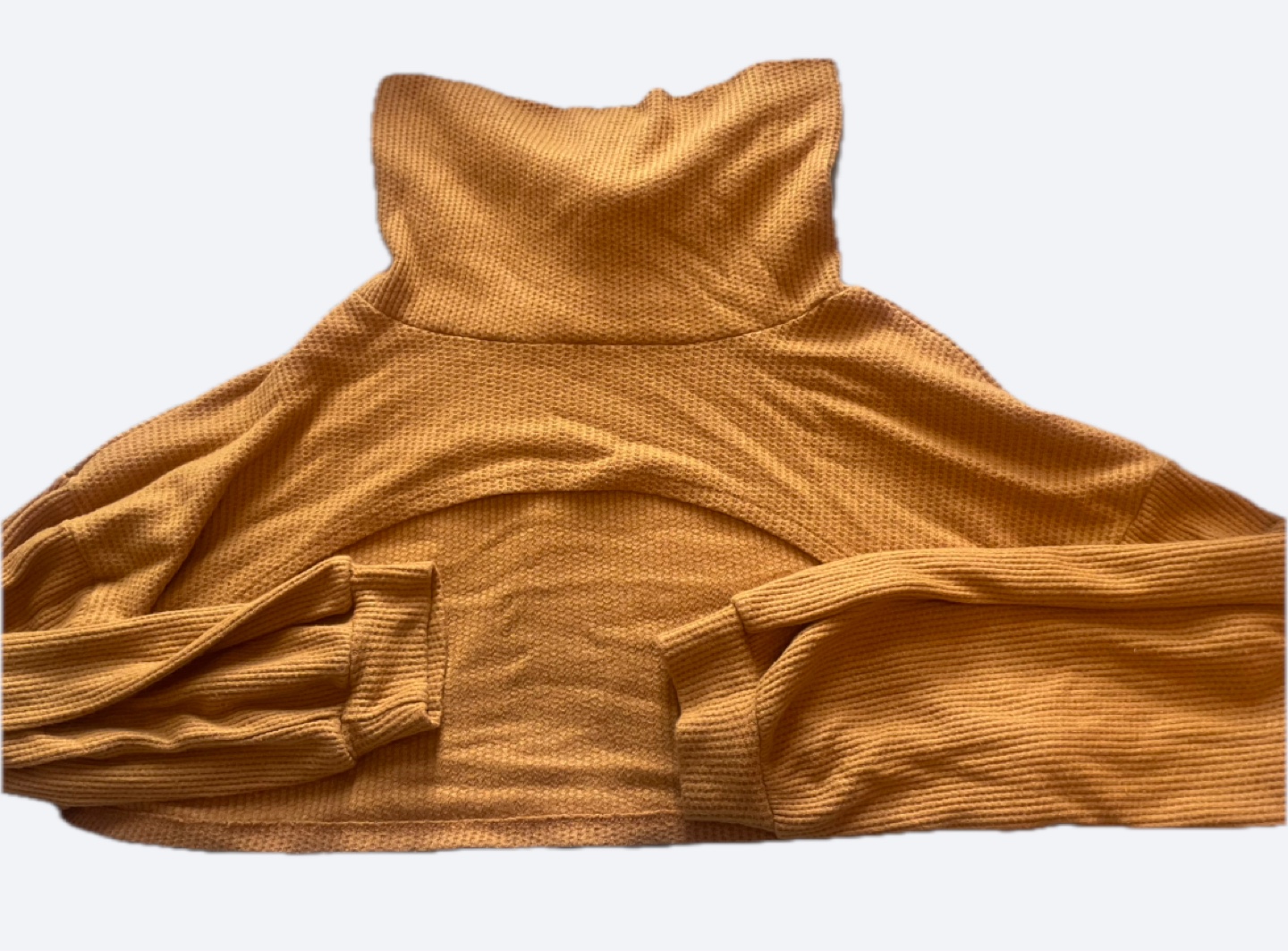 Mustard Yellow Waffle Sweater💚