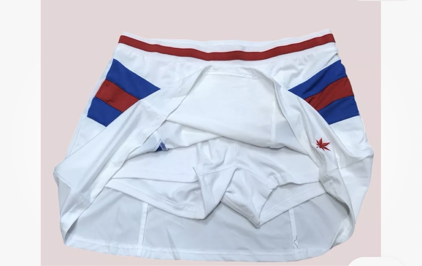 BOAST Tennis Skort White Red Blue Size S - photo 4