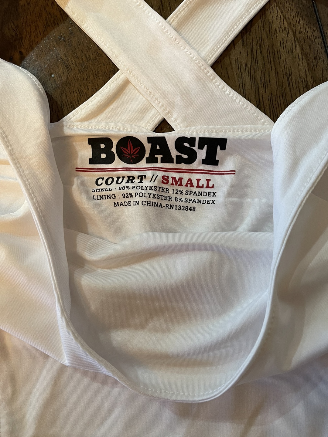 BOAST Court Tank Top Size Small White Red Blue - photo 2