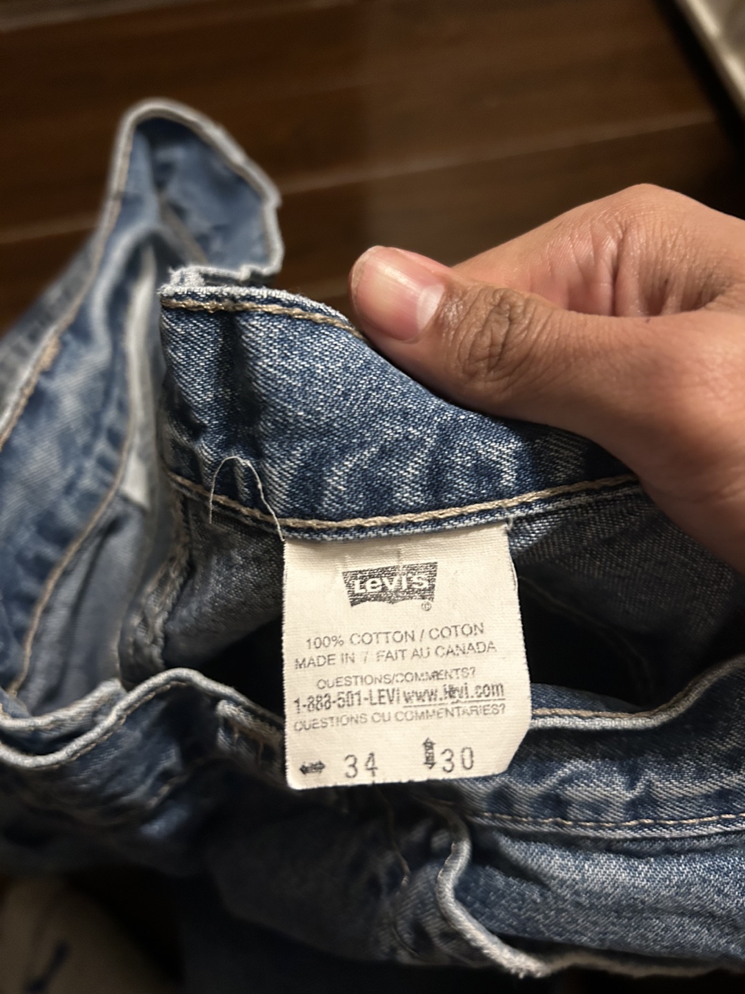 Levi's 501 Jeans, Size 34 x 30, Made in Canada - photo 3