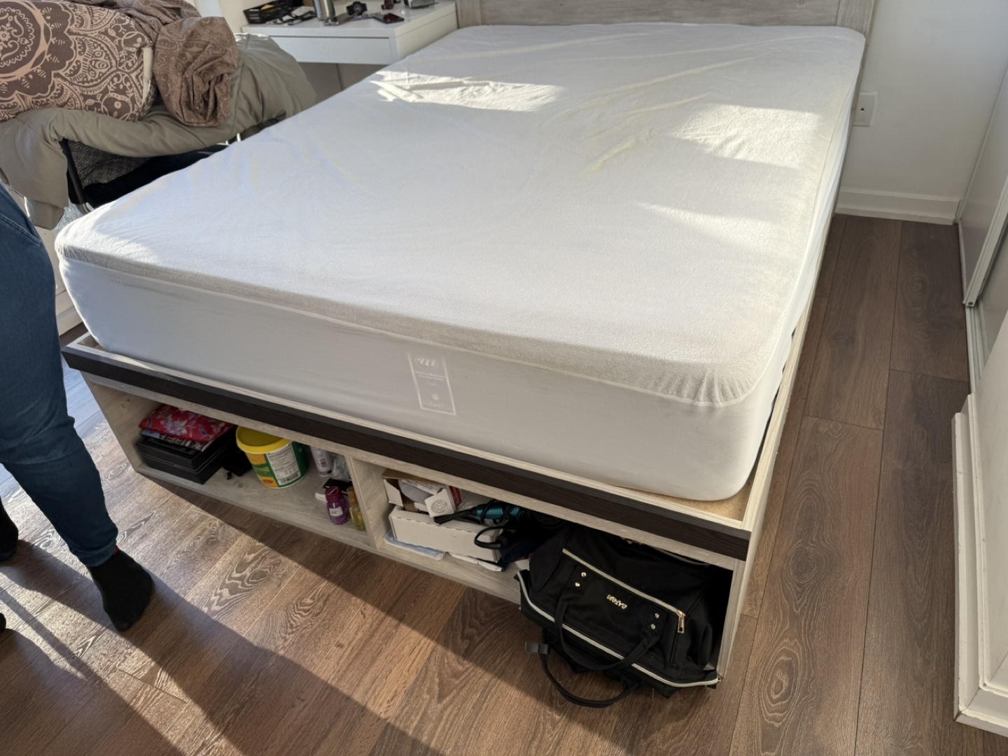 Queen Size Storage Bed Frame