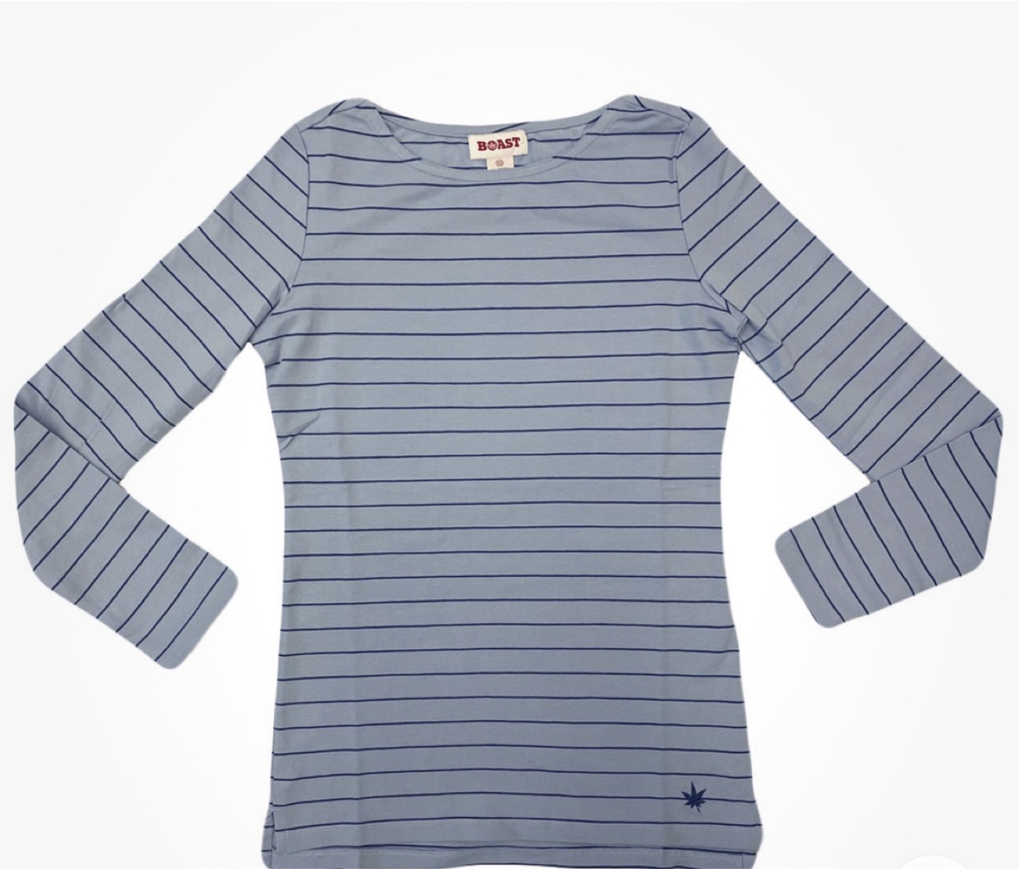 BOAST Light Blue Striped Long Sleeve Shirt