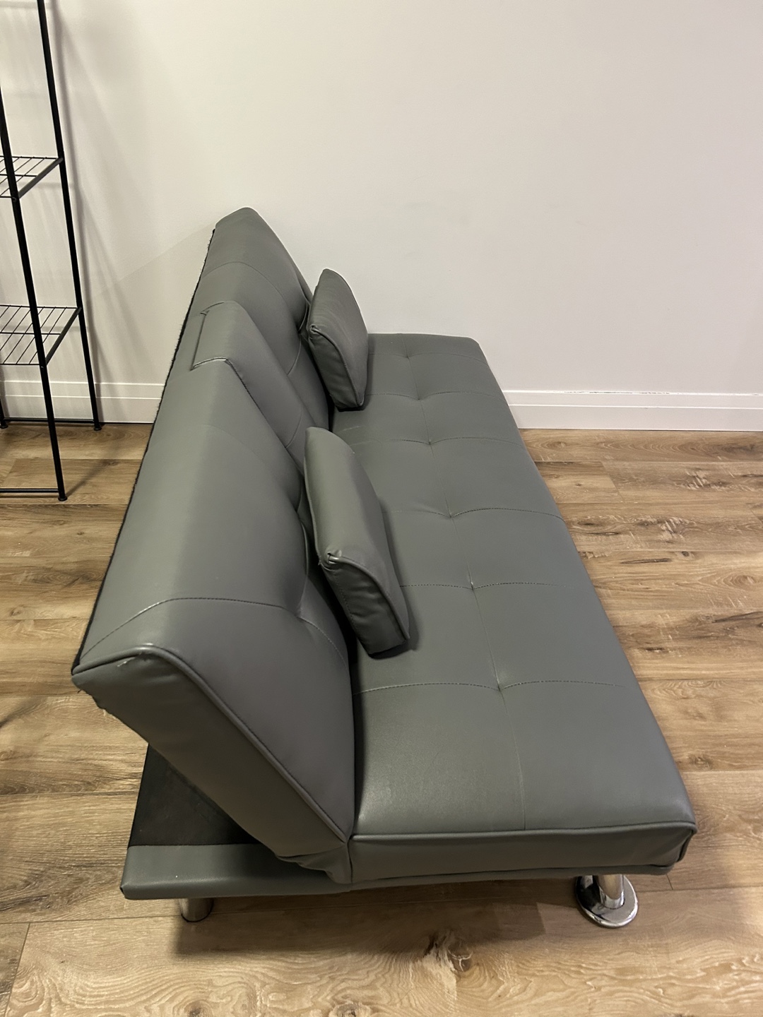 Gray Futon Sofa Bed - photo 4