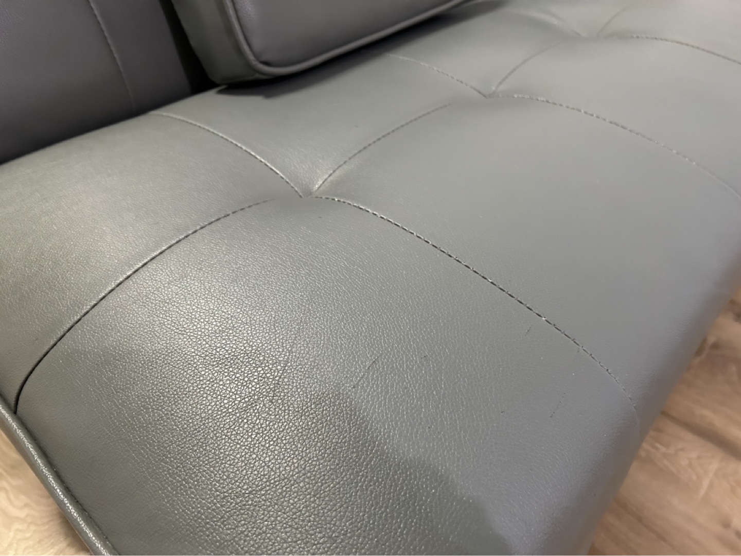 Gray Futon Sofa Bed - photo 2