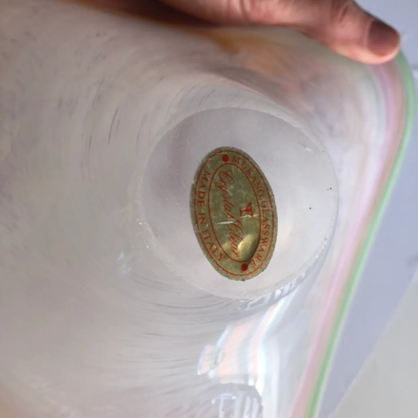 Murano Glass Bowl, Pastel Swirl Design image indicator(6)