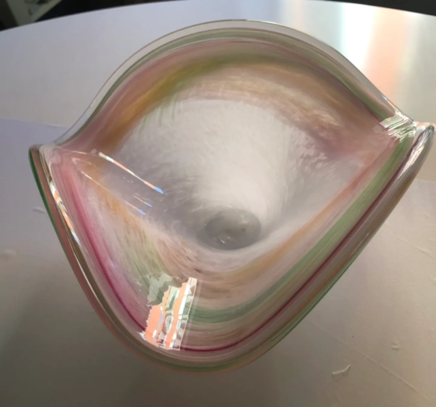 Murano Glass Bowl, Pastel Swirl Design image indicator(4)