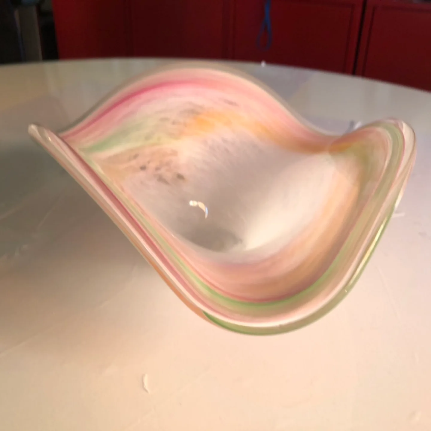 Murano Glass Bowl, Pastel Swirl Design image indicator(2)