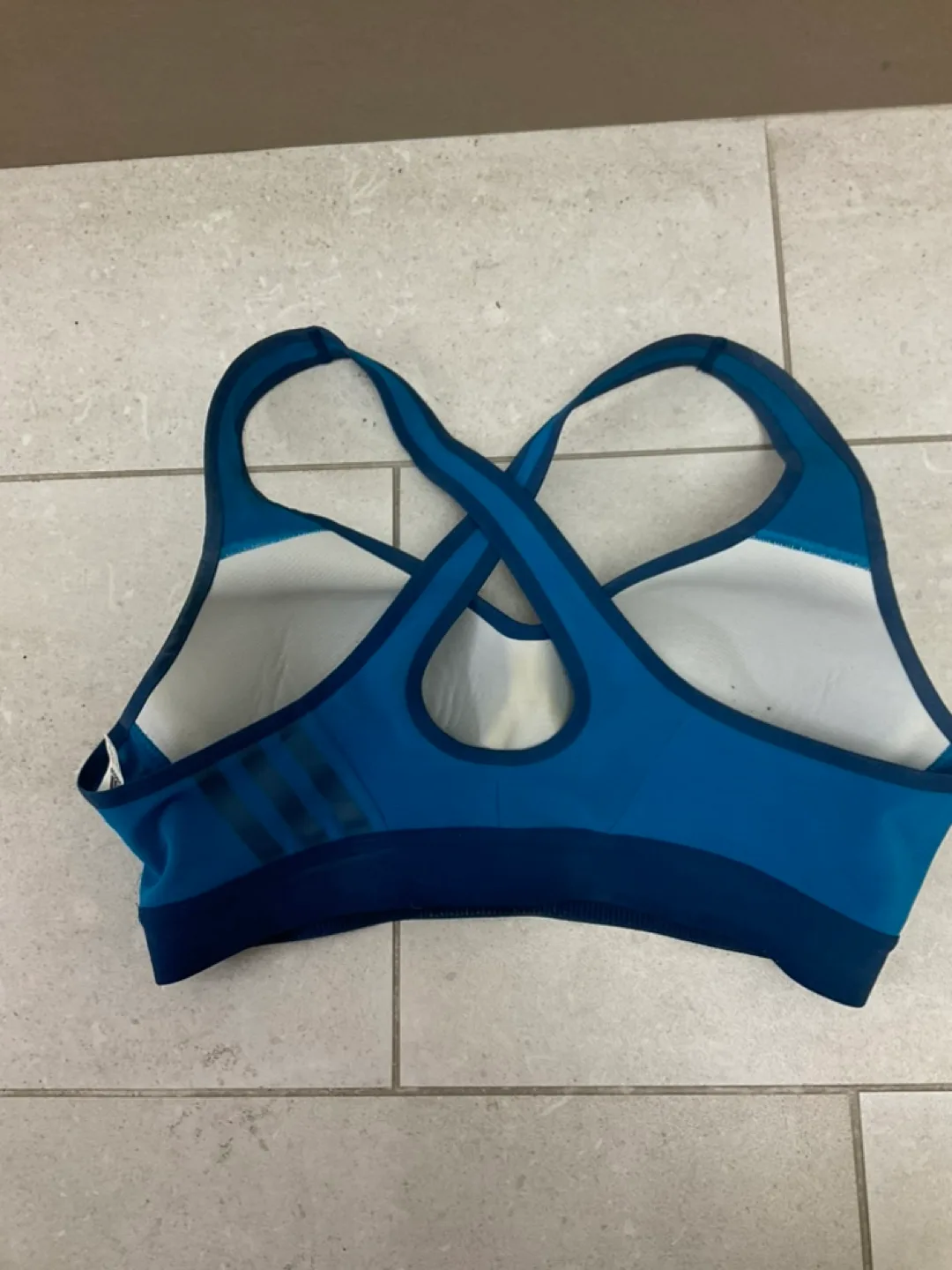 Adidas Blue Sports Bra image indicator(2)