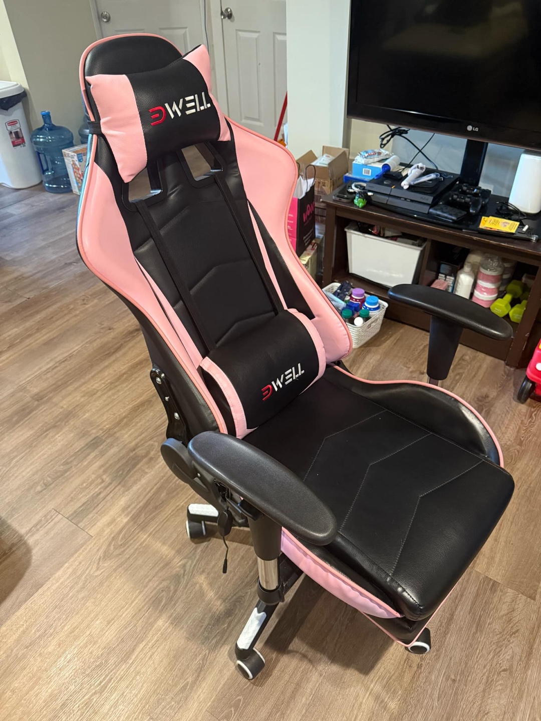 Pink and Black Gaming Chair