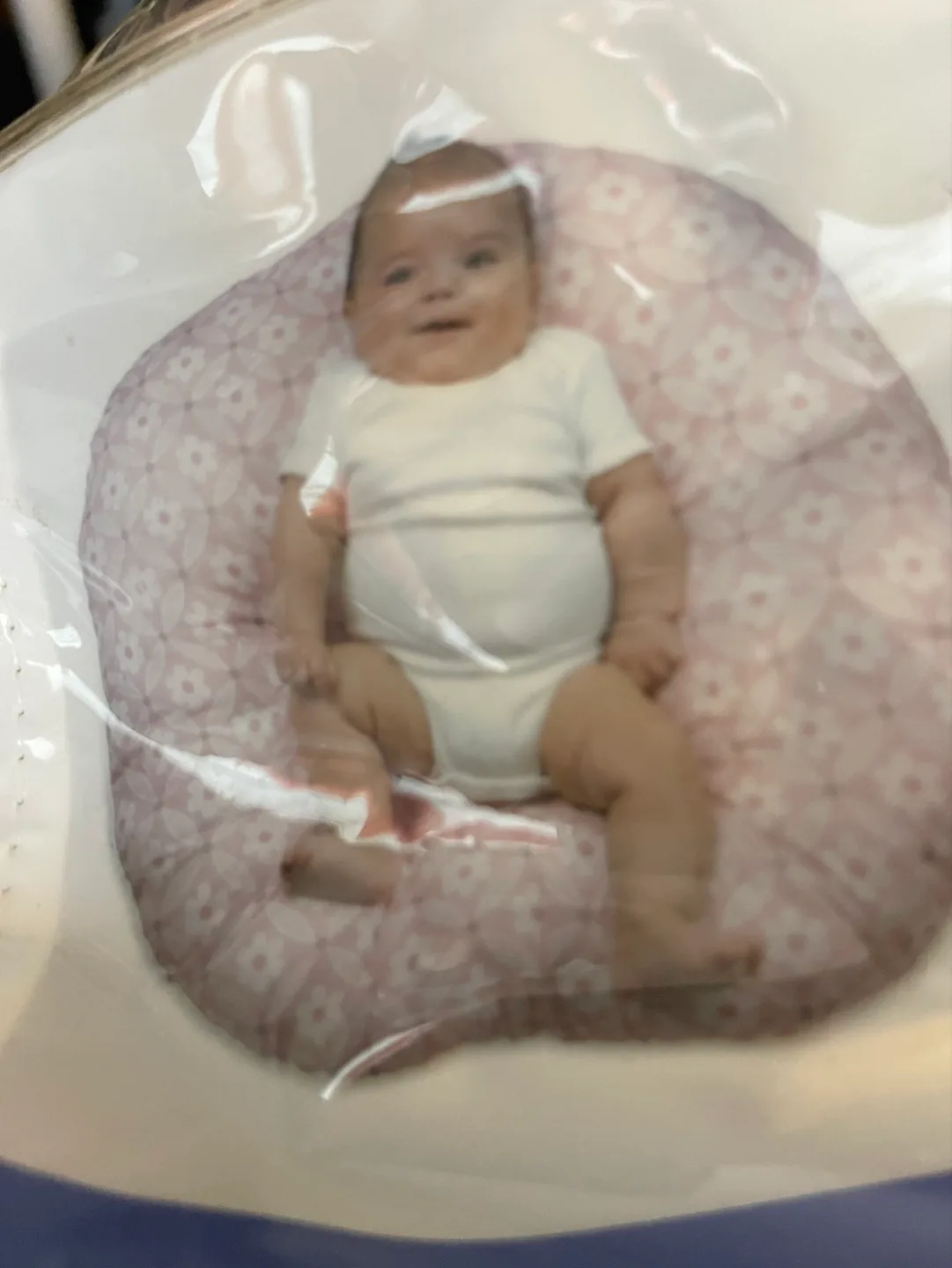 Newborn Lounger Pillow - Teal Floral image indicator(4)