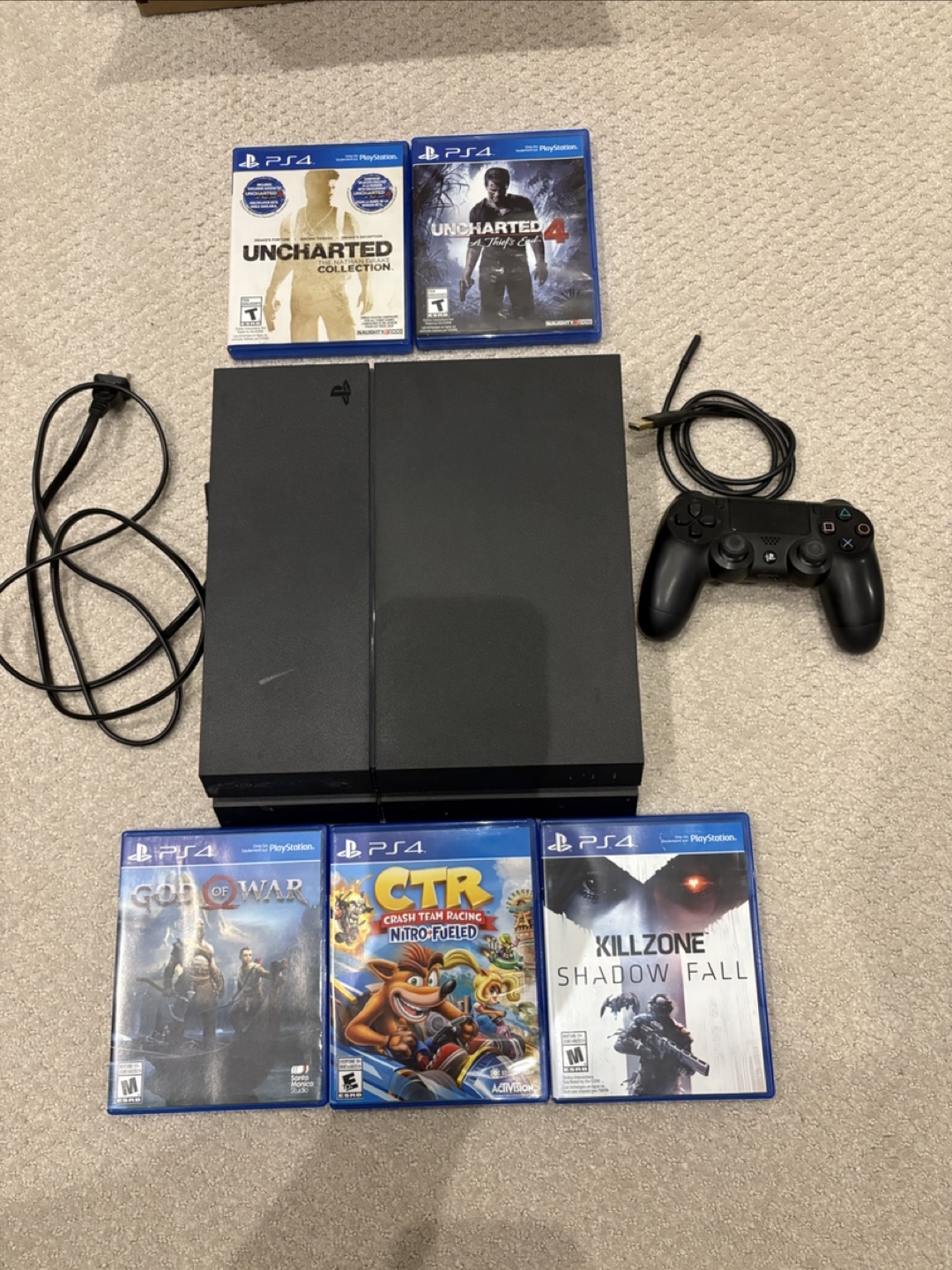 PS4 Slim Console Bundle with 5 Games