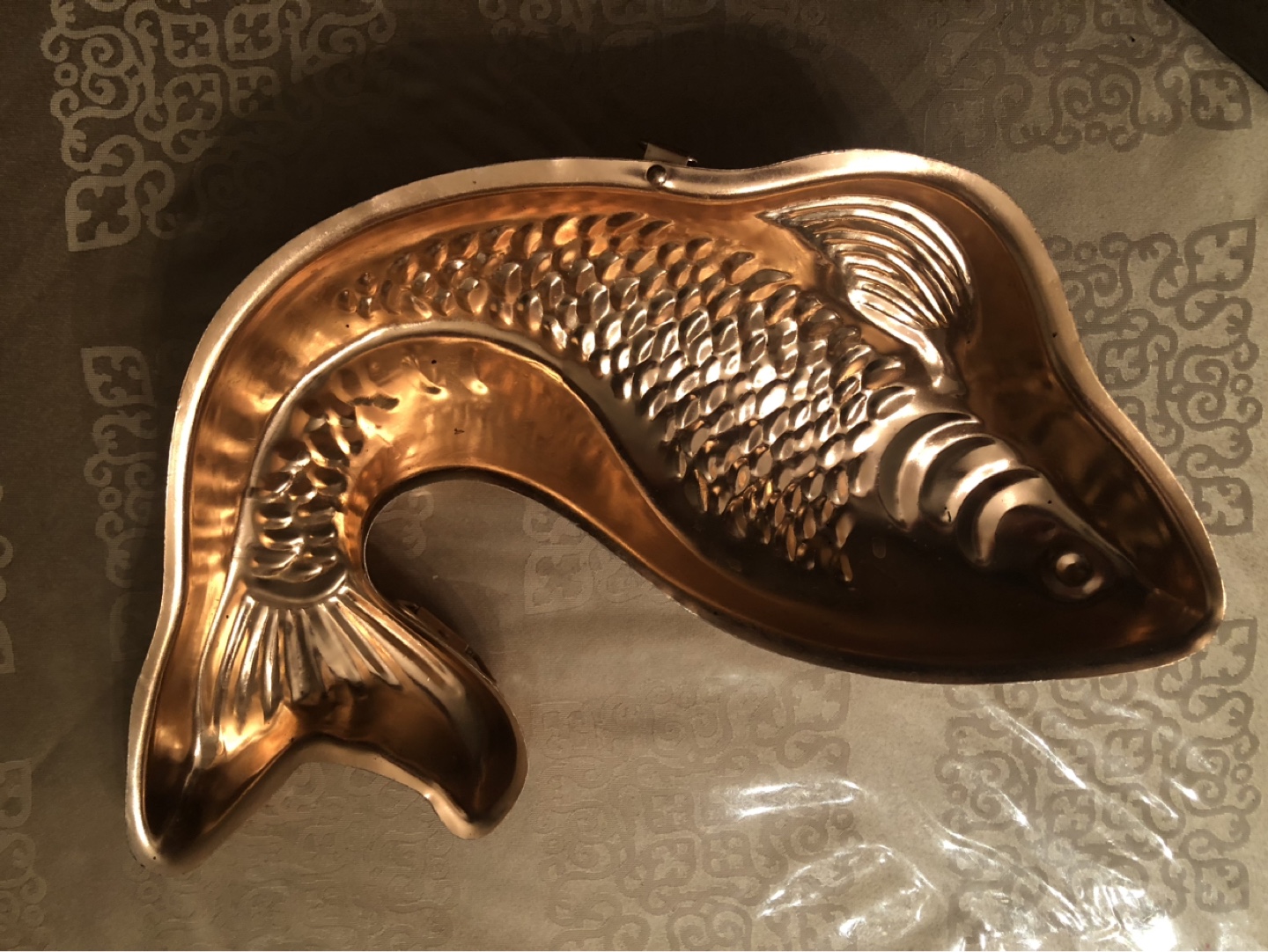 Vintage Copper Fish Shaped Baking Mould - photo 2