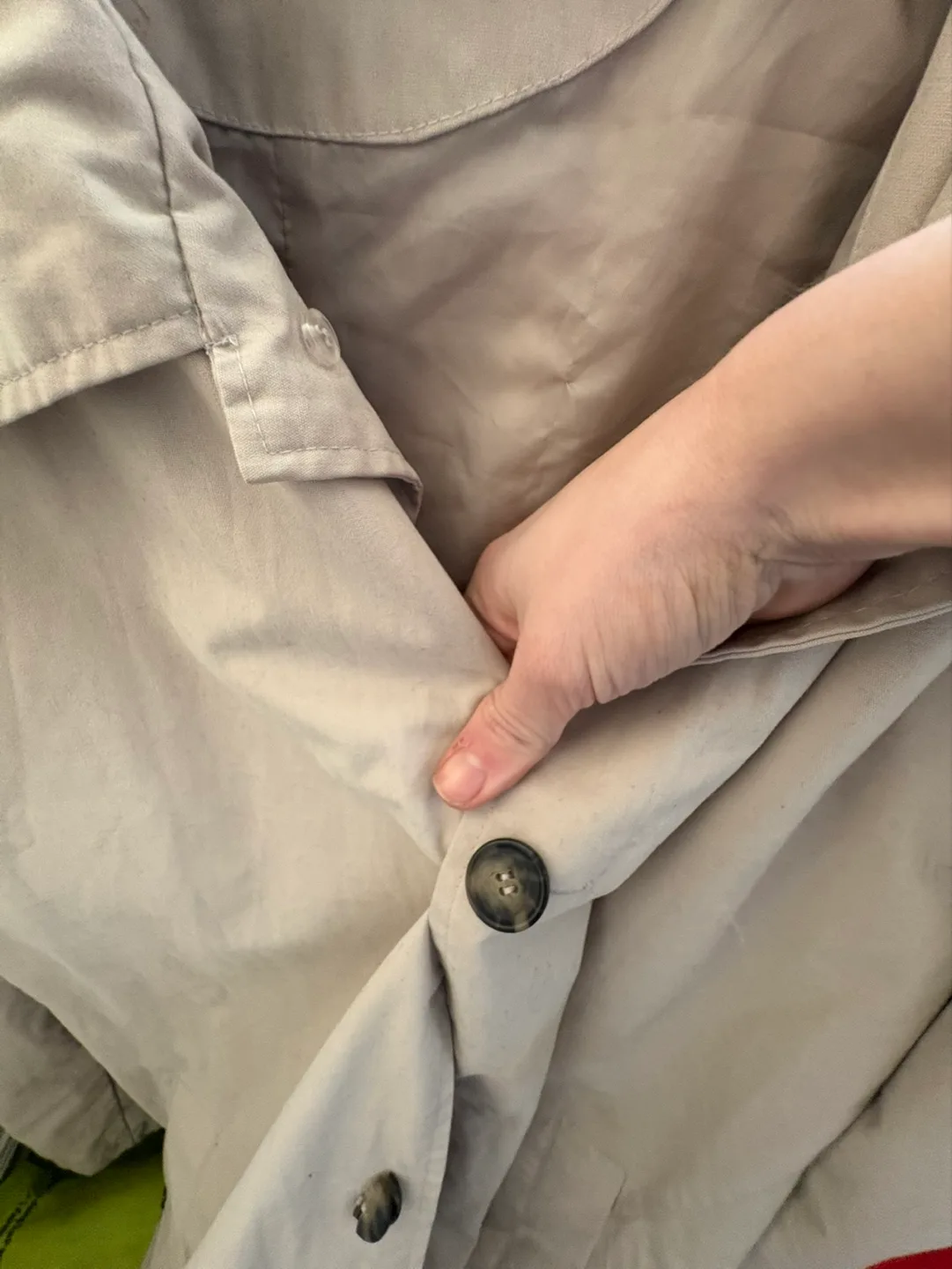 Men's Beige Trench Coat image indicator(2)