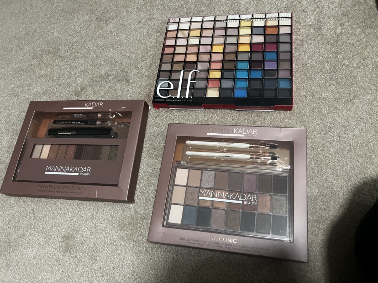 e.l.f. 100 Colour Eyeshadow & Manna Kadar