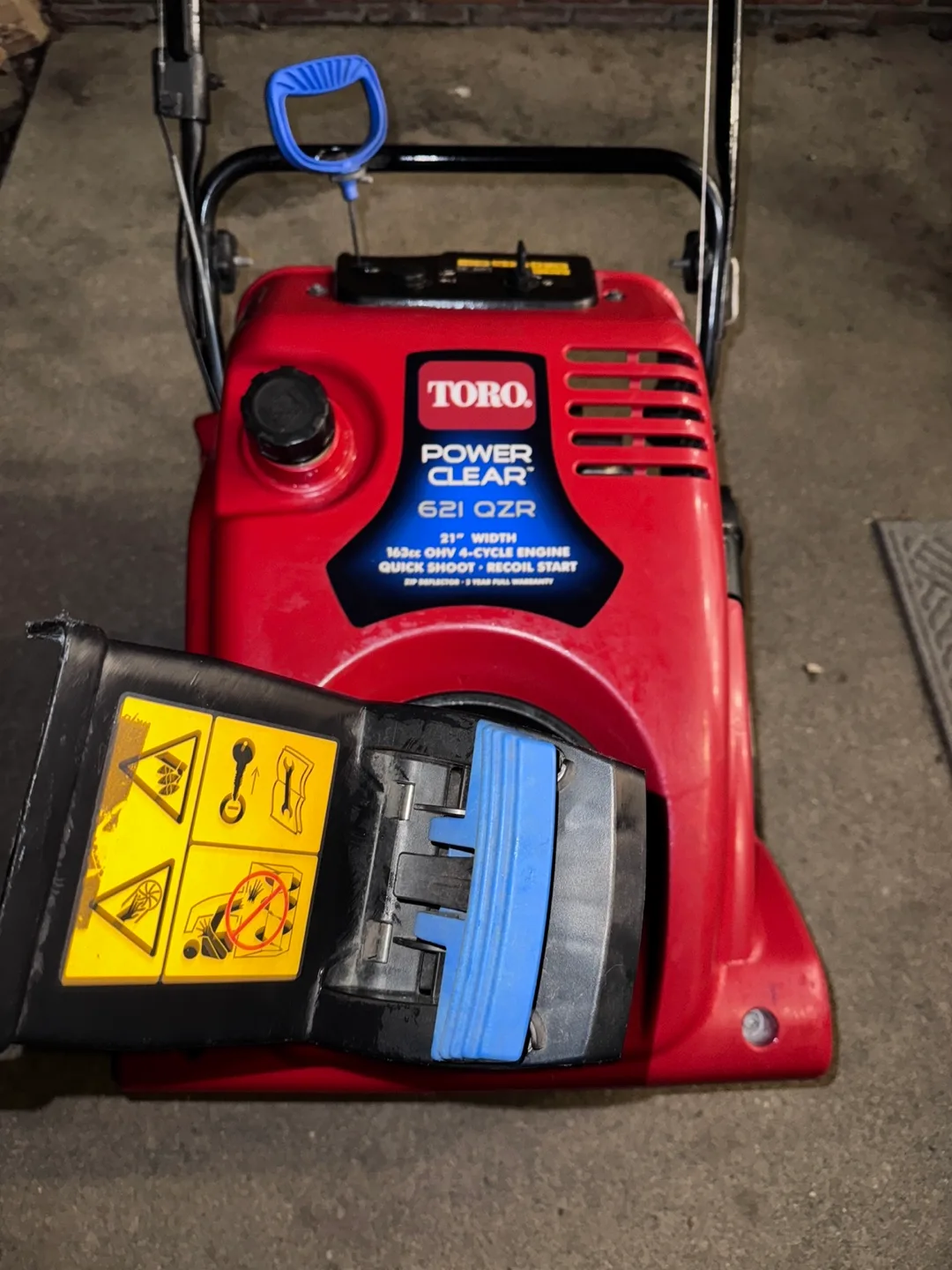 Toro Power Clear 621 QZR 21" Snowblower image indicator(2)