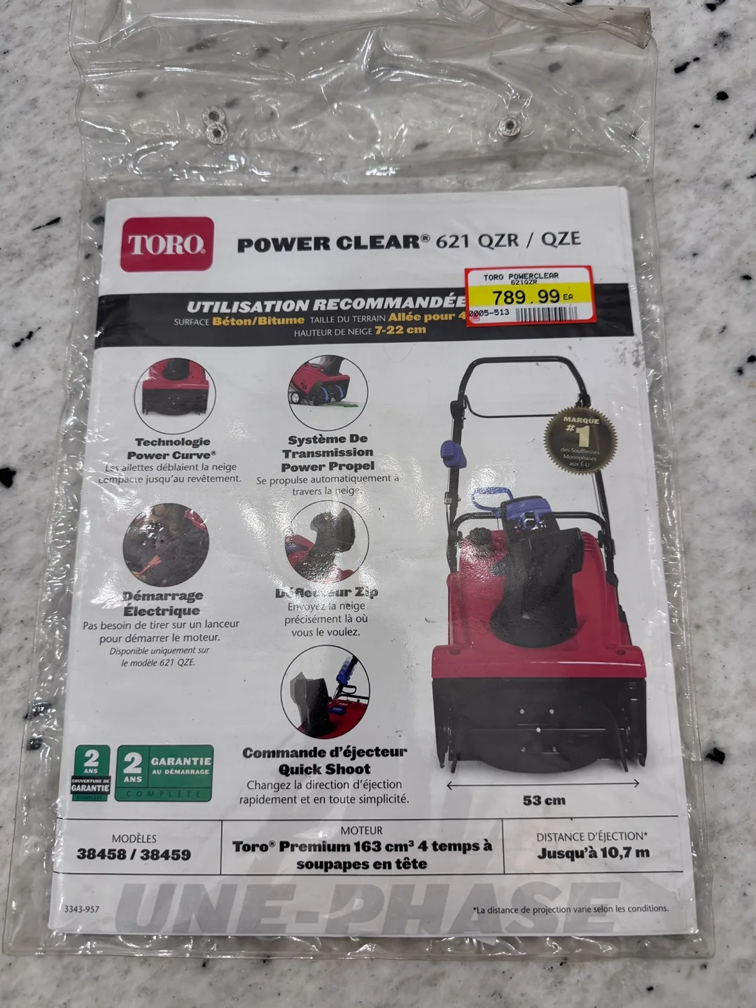 Toro Power Clear 621 QZR 21" Snowblower image indicator(8)