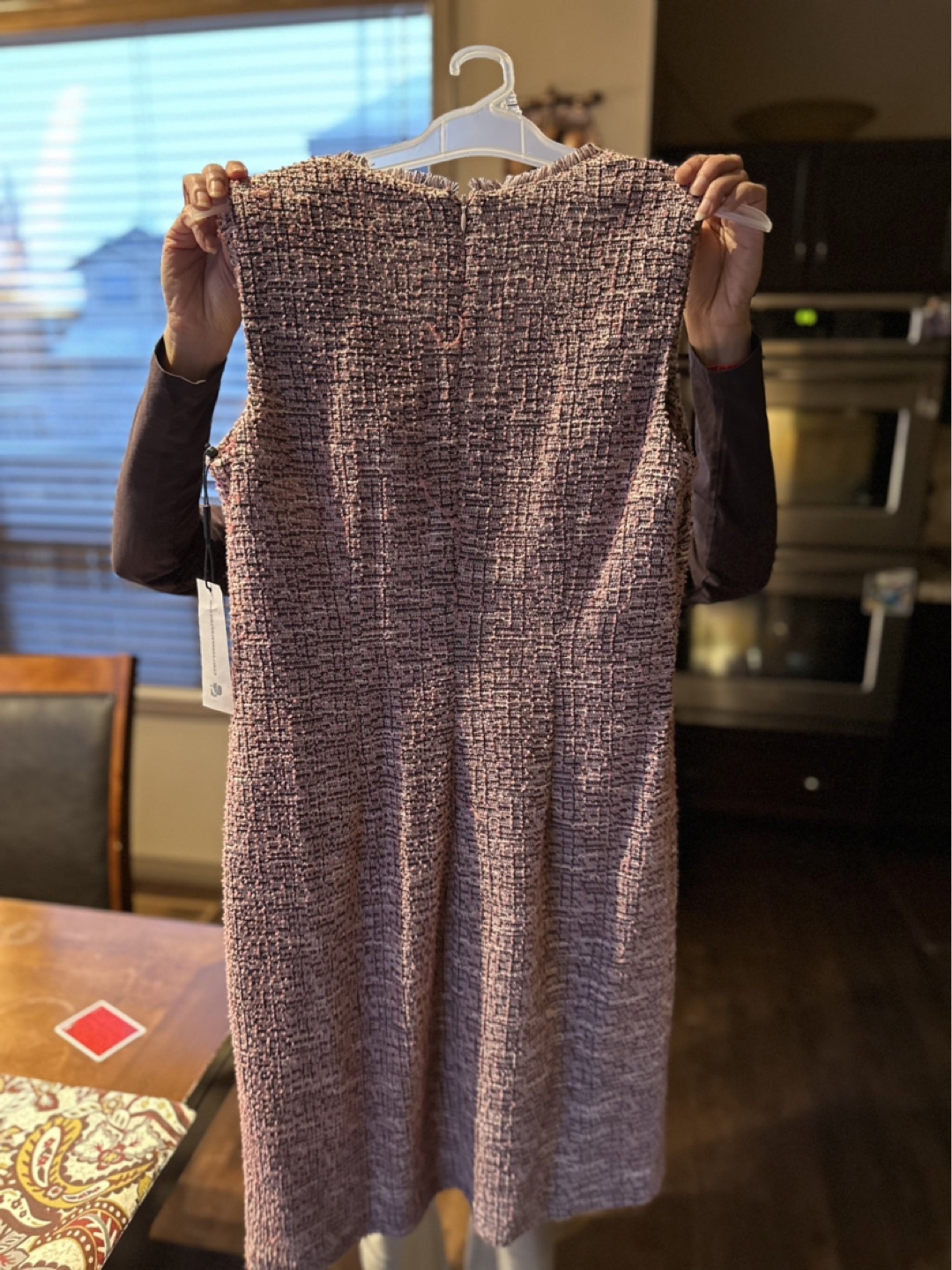 Karl Lagerfeld Pink Tweed Sleeveless Dress - photo 2