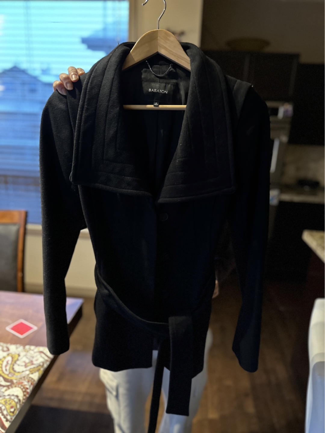 Babaton Black Peacoat